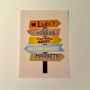 Gilmore Girls Stars Hollow Print